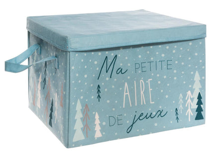 Caja de almacenamiento para patio 2 en 1 azul - 174047B