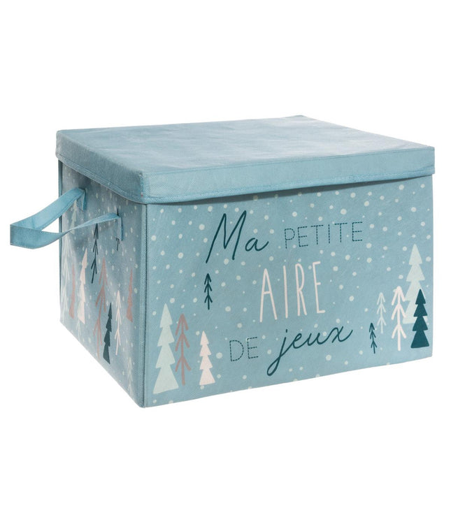 Caja de almacenamiento para patio 2 en 1 azul - 174047B