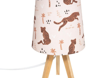 Lámpara trípode infantil de madera decoración "Panthère" - 174223C