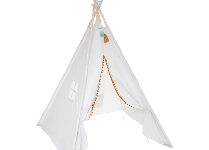 Tipi infantil "Wapi" de lona color crema A160cm -  174246