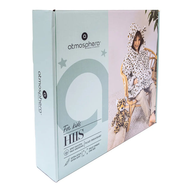 Manta sudadera con estampado "Leopardo" para niños de 3 a 10 años - 174252D