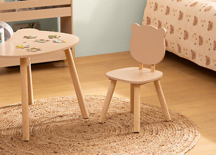 Silla "Douceur" osito orgánica MDF beige - 174315C