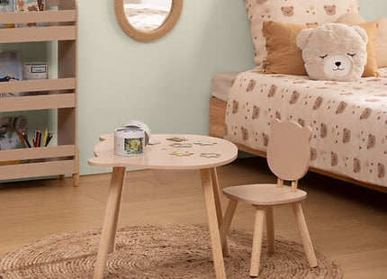 Silla "Douceur" osito orgánica MDF beige - 174315C