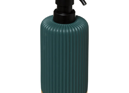 Distribuidor de jabón o loción "Natureo" en resina azul petróleo - 174540D