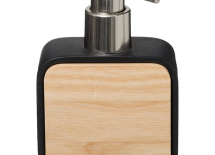 Distribuidor de jabón “Naturéo” de resina negro 200ml - 174612