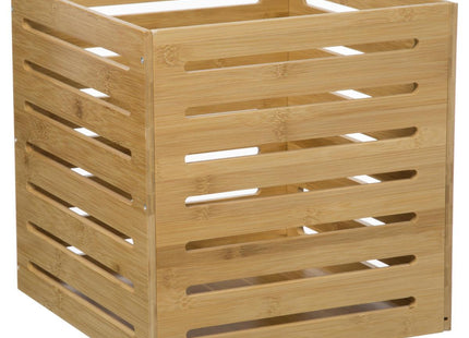 Caja de almacenamiento de bambú 31x31x31cm - 174627