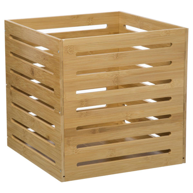 Caja de almacenamiento de bambú 31x31x31cm - 174627