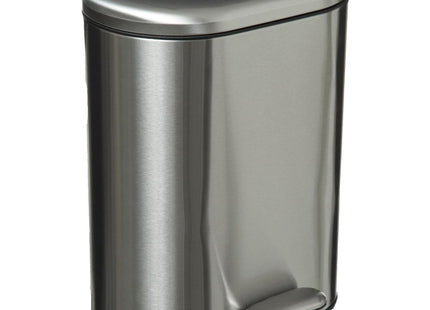 Basurero "Soft" de metal de 6L con apertura de pedal inox - 174635E