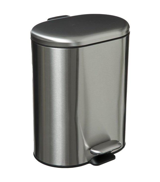Basurero "Soft" de metal de 6L con apertura de pedal inox - 174635E