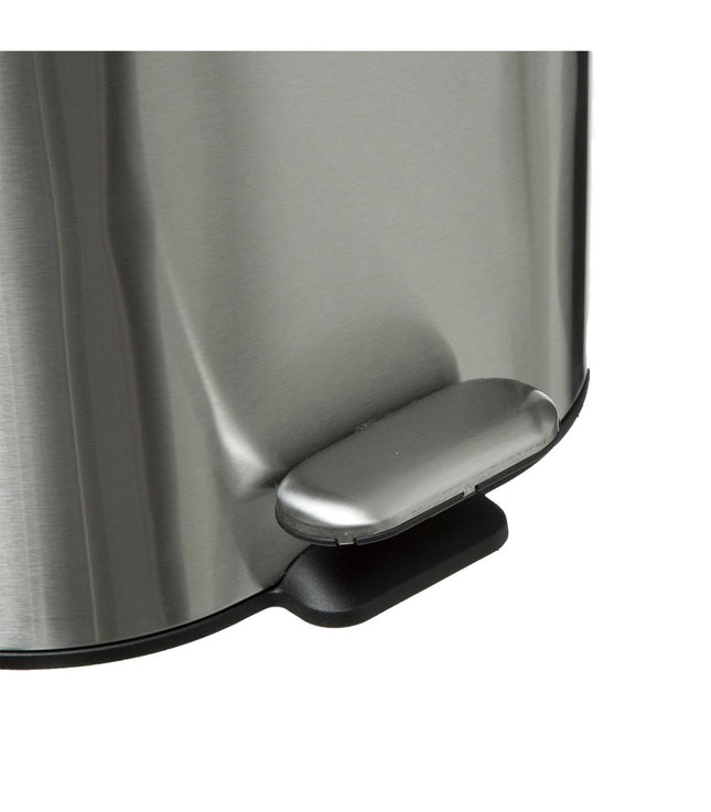 Basurero "Soft" de metal de 6L con apertura de pedal inox - 174635E