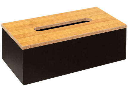 Caja de pañuelos "Modern Color" negro - 174641B