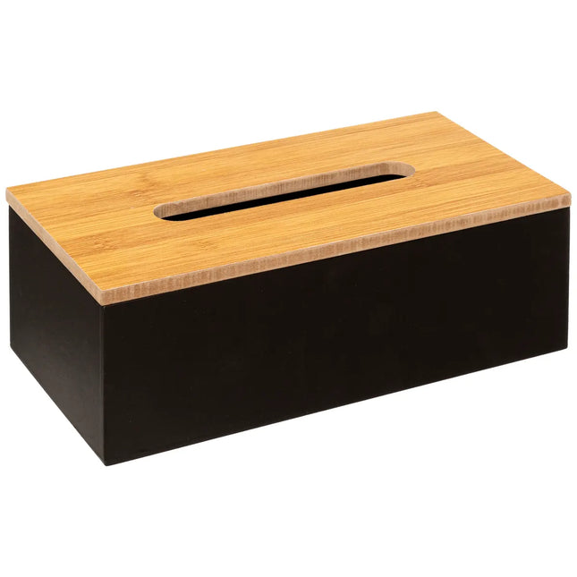 Caja de pañuelos "Modern Color" negro - 174641B