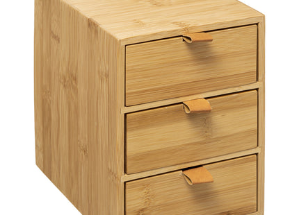 Caja de almacenamiento de Bambú con 3 Cajones - 174664