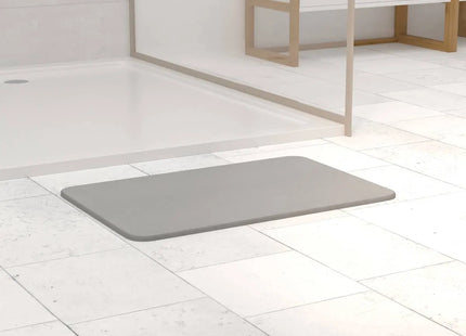Alfombra de baño "Diatomite" 39x60cm gris - 174683