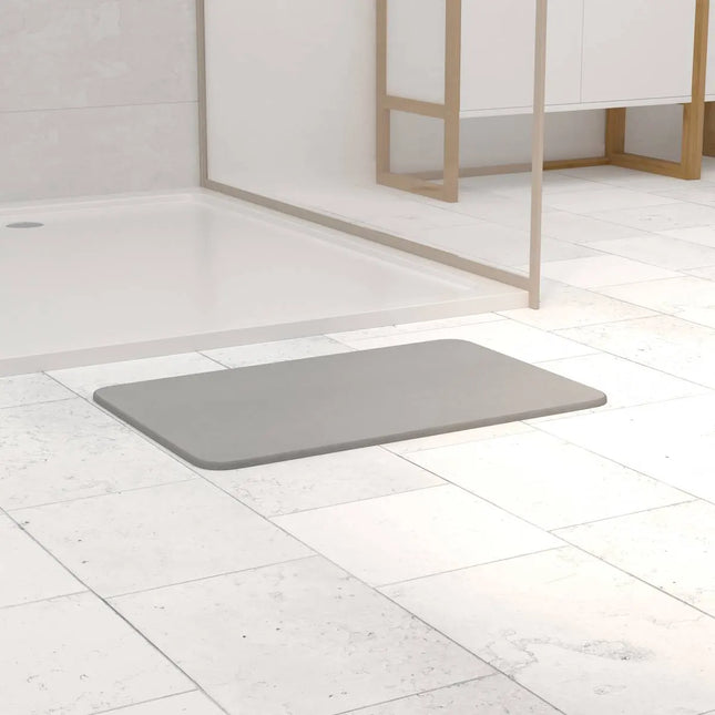 Alfombra de baño "Diatomite" 39x60cm gris - 174683