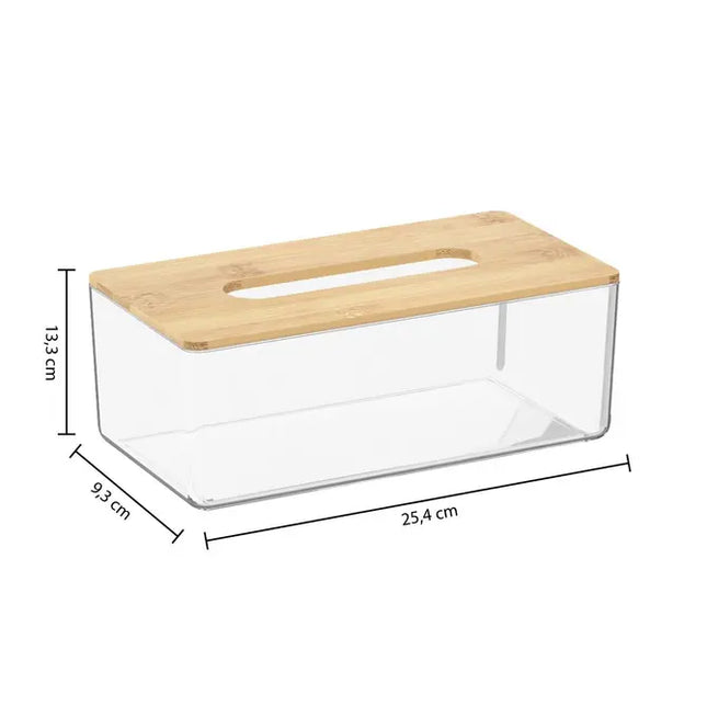 Caja de pañuelos de bambú "Selena" - 174684