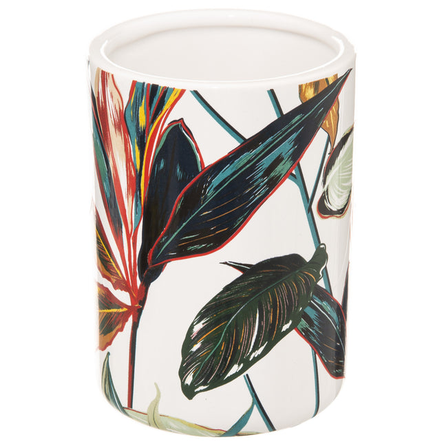Vaso de cerámica para cepillos de dientes "Palawan" - 174699B