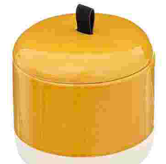 Pote de cerámica para algodón "Solar" Ocre - 174705A