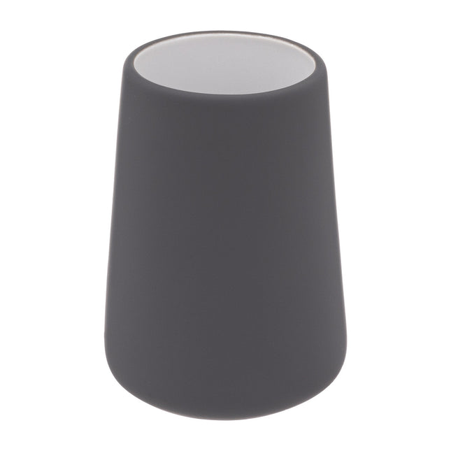 Vaso porta cepillos de dientes de cerámica "Cocon" gris - 174708