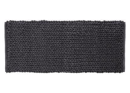 Alfombra de baño gruesa lisa gris 50x120 - 174727B