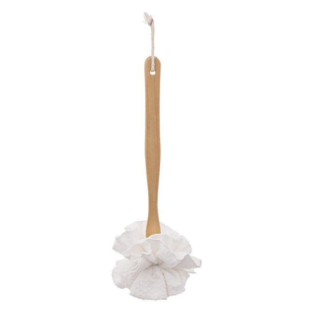 Cepillo de baño de bambú con flor textil - 174741
