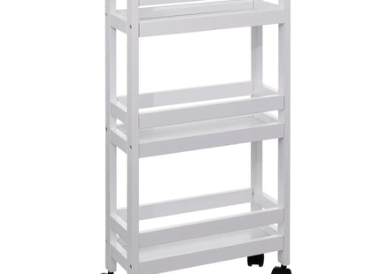 Carrito con ruedas de 3 niveles "Colorama" blanco - 174762I