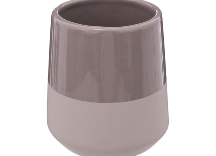 Vaso y portacepillos "Mayaj" de cerámica Dunas 380ml - 174766C