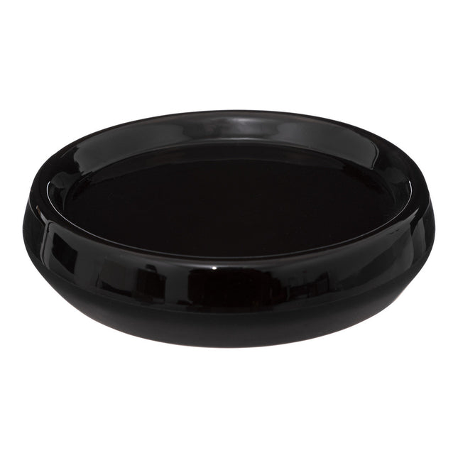 Jabonera "Mayaj" de cerámica negra - 174767A