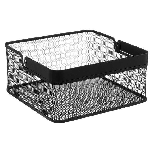 Cesta de almacenamiento "Mayaj" en metal negro M - 174770