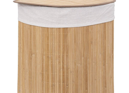 Cesto para la ropa 48L "Ángulo" de bambú - 174781