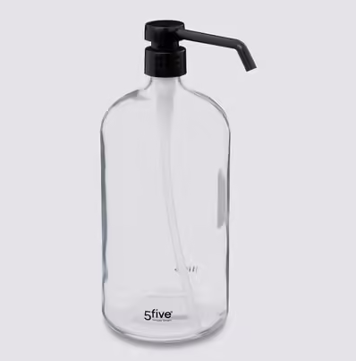 Dispensador de jabón o loción 1L en cristal transparente - 174797A