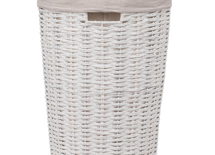 Cesta de ropa de tejido blanco A58cm capacidad 40L - 174811
