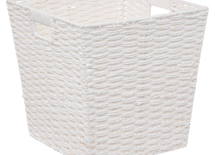 Cesta de almacenaje "Costa" Blanca 31x31x31cm - 174812