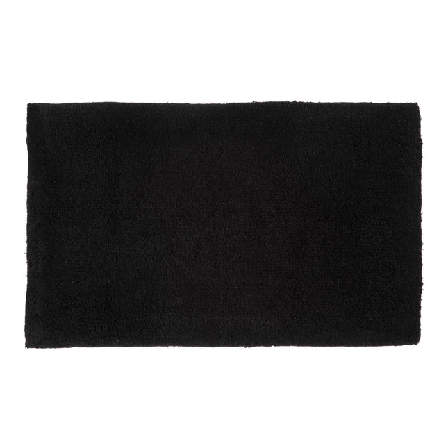 Alfombra de baño reversible 50x80cm en algodón negro - 174858B
