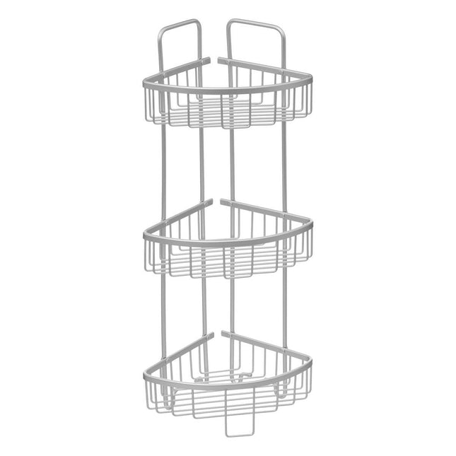 Estante esquinero para ducha de 3 niveles de aluminio - 174919