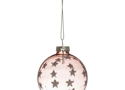 Bola navideña de Cristal 7cm "Estrella Copo de Nieve" 2 opciones - 175708