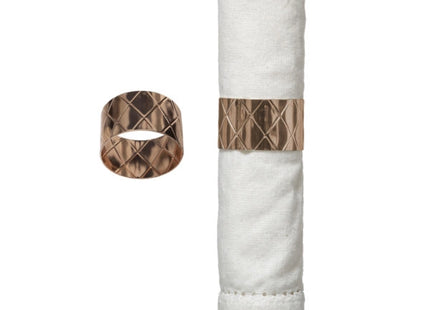 Porta servilleta "CROSSPIECE" dorado x2  -  175984OR