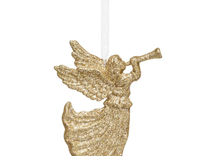 Deco navideña "Ángel" con glitter 12cm - 176537