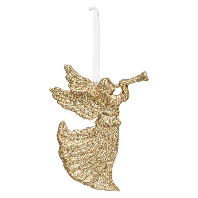 Deco navideña "Ángel" con glitter 12cm - 176537