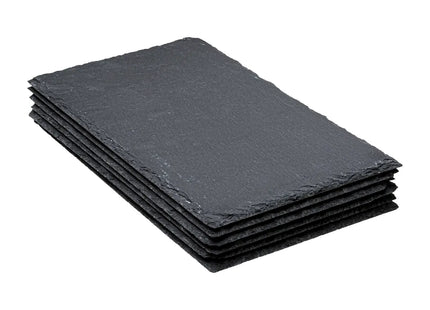 Juego de 6 platos de pizarra de 18x30cm - 176924