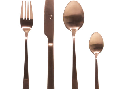 Juego de cubiertos de acero inoxidable "Délicatesse" de 24 piezas - 176942