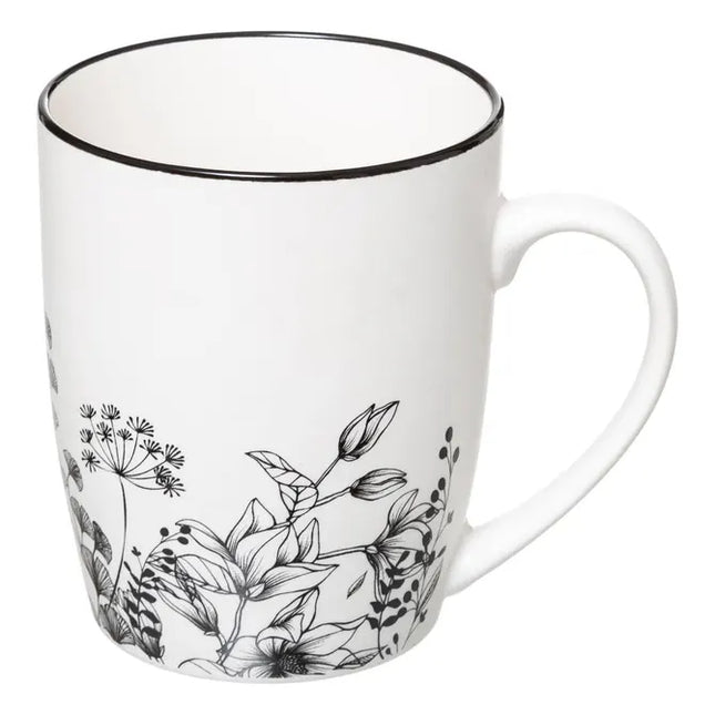 Taza M "Floral Blanco" 340ml - 176943A