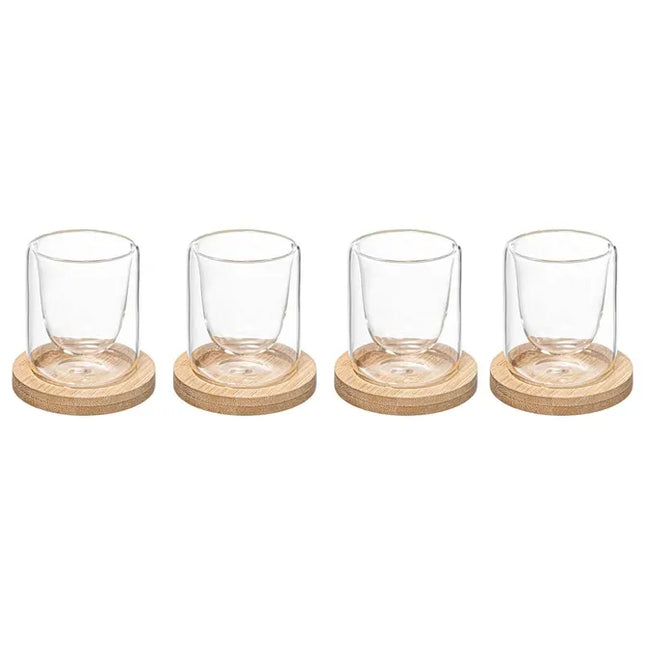 Juego de 4 tazas naturales "Cléa" - 176954