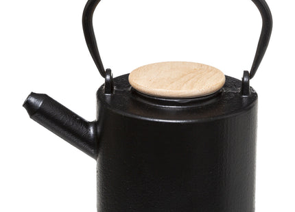 Tetera de hierro fundido negro con interior esmaltado 1L - 176963