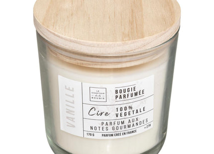 Vela perfumada en vaso + Madera Vegetal 170g - 178313