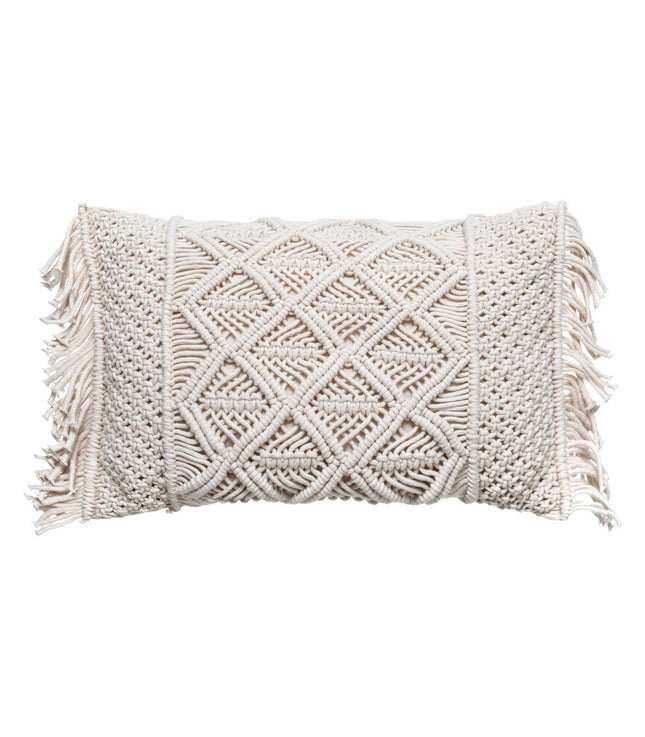 Almohada de algodón macramé 30x50 - 178520