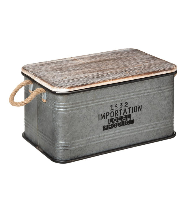 Baúles de madera y metal estilo retro G - 178716A