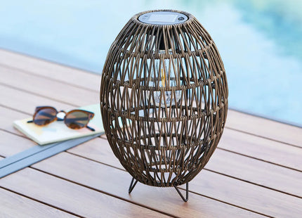 Velador solar beige A32cm - 178901