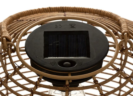 Velador "Solar" de mimbre D30cm - 178903