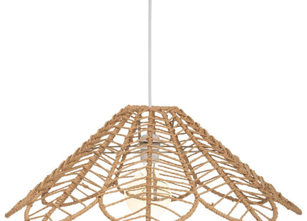 Lámpara suspendida "Folk" de cuerda beige D58cm -  178910